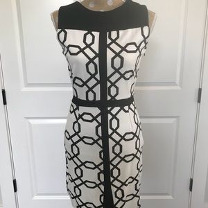 BCBG MaxAzria B&W Sheath Dress